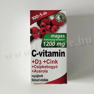 Dr. Chen 1200 mg C-vitamin + D3-vitamin + cink nyújtott felszívódású filmtabletta