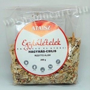 Hagymás chilis barnarizs rizottó - Ataisz